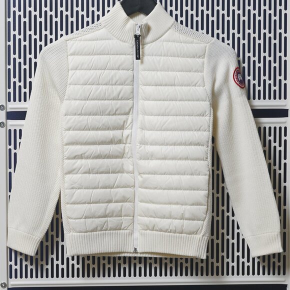 CANADA GOOSEHYBRIDGE LOGO PATCH PADDED JACKET